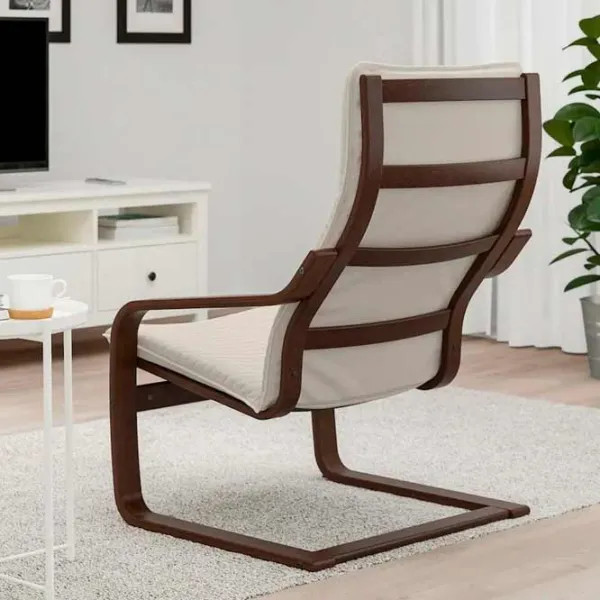 Кресло Ikea Poang Brown Бежевый photo 3