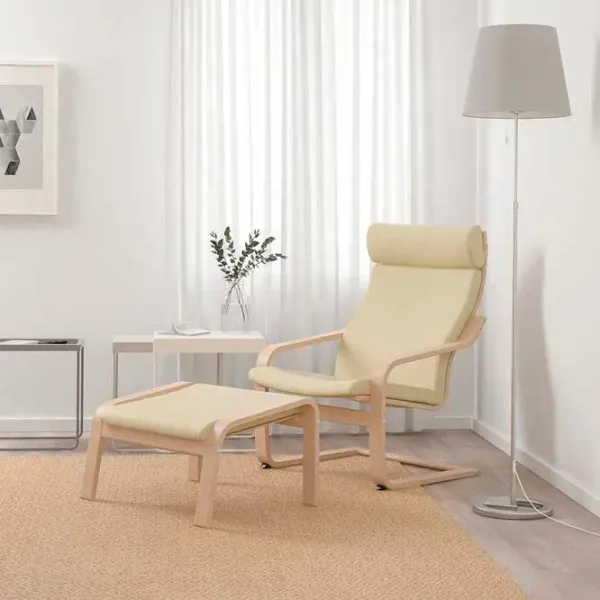 Fotoliu Ikea Poang Beige Cream photo 3