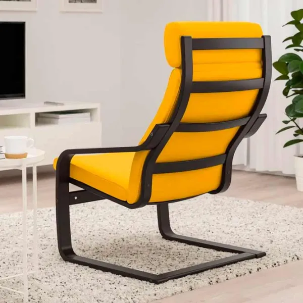 Кресло Ikea Poang Dark Brown Желтый photo 3 Кресло Ikea Poang Dark Brown Желтый photo 3