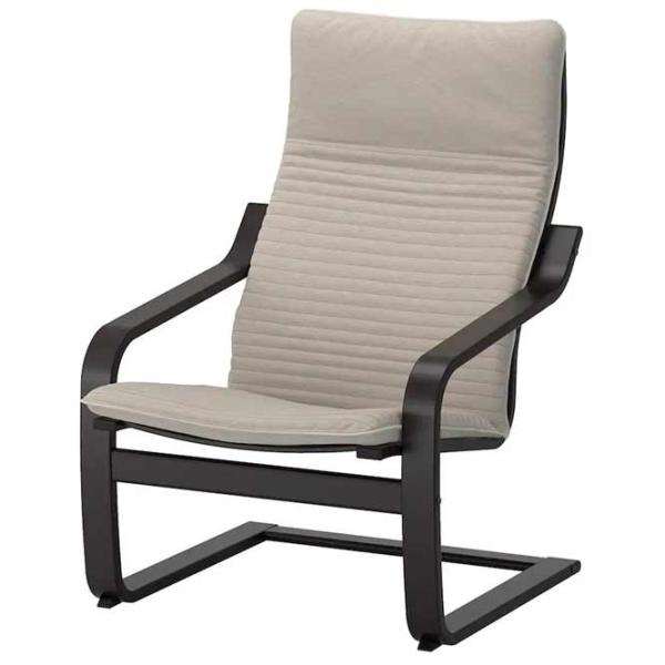 Кресло Ikea Poang Dark Brown Бежевый photo 1 Кресло Ikea Poang Dark Brown Бежевый photo 1