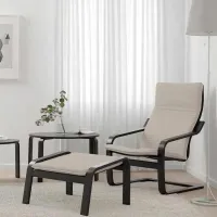 Кресло Ikea Poang Dark Brown Бежевый photo 4
