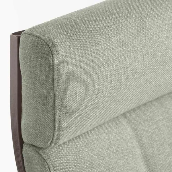 Fotoliu Ikea Poang Dark Brown Light Green photo 4