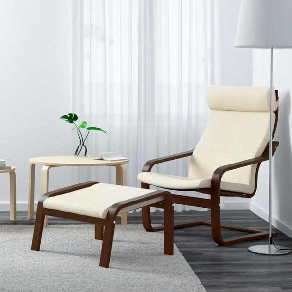 Fotoliu Ikea Poang Brown Beige photo 2