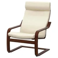 Кресло Ikea Poang Brown Бежевый photo 4