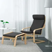 Кресло Ikea Poang Beige Antracit photo 5