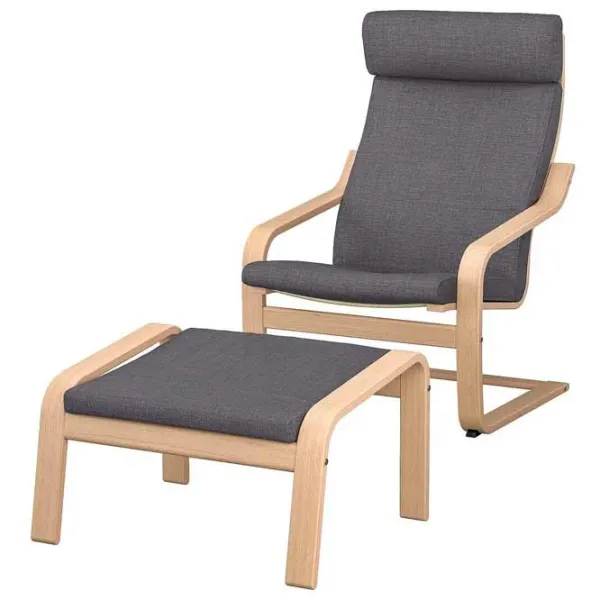 Fotoliu Ikea Poang Beige Gray photo 1
