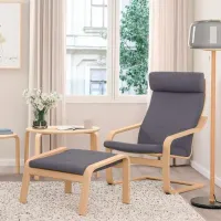 Кресло Ikea Poang Beige Серый photo 2