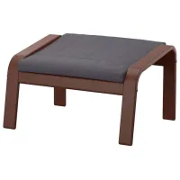 Fotoliu Ikea Poang Dark Brown Gray photo 2