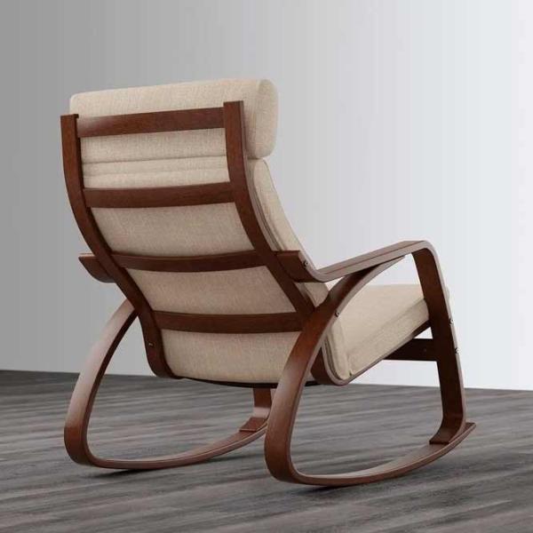 Кресло качалка Ikea Poang Brown Бежевый photo 3 Кресло качалка Ikea Poang Brown Бежевый photo 3