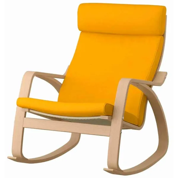 Кресло качалка Ikea Poang Beige Желтый photo 1 Кресло качалка Ikea Poang Beige Желтый photo 1
