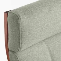 Кресло качалка Ikea Poang Brown Light Green photo 5