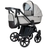 Cărucior pentru copil Angelina Enigma Eco Leather AN.222781/ Light Grey