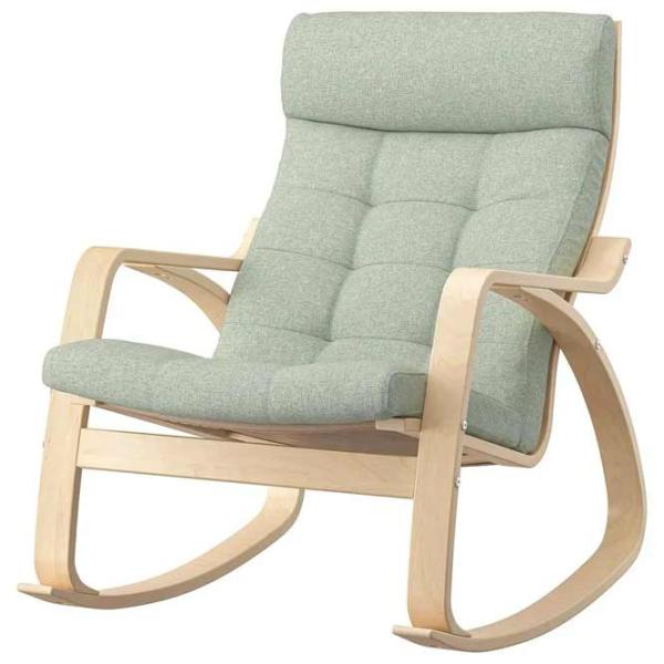 Fotoliu balansoar Ikea Poang Beige Light Green photo 1 Fotoliu balansoar Ikea Poang Beige Light Green photo 1