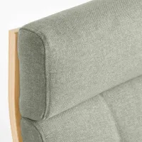 Кресло качалка Ikea Poang Beige Light Green photo 3