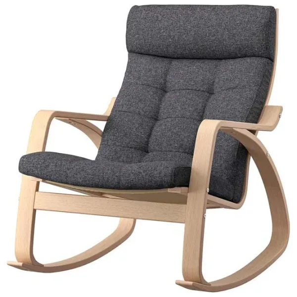Fotoliu balansoar Ikea Poang Beige Gray photo 1 Fotoliu balansoar Ikea Poang Beige Gray photo 1