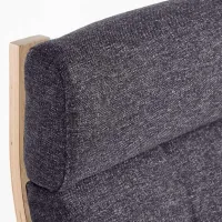 Кресло качалка Ikea Poang Beige Серый photo 5