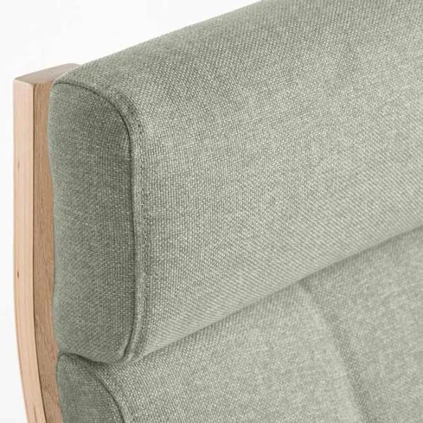 Кресло качалка Ikea Poang Beige Light Green photo 4