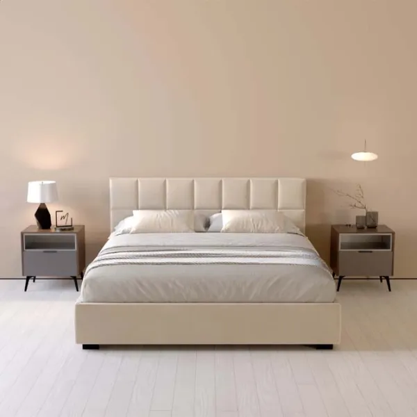 Кровать My-Style my-Kiki 200 x 200 см / Фанера / Кремовый photo 6