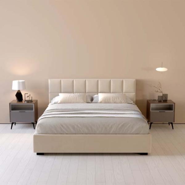 Кровать My-Style my-Kiki 200 x 200 см / Фанера / Кремовый photo 6