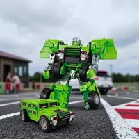 Mașină-transformer ChiToys A5563-29 / / Gray Green photo 3