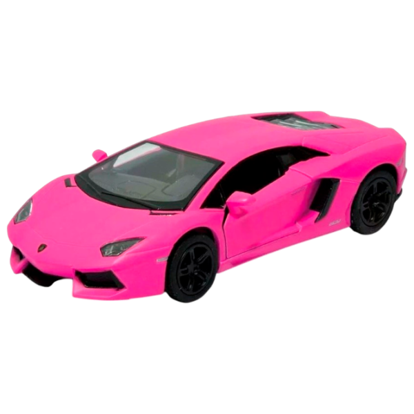 Mașină Kinsmart Matte Lamborghini KT5370  / / Black Pink photo 1
