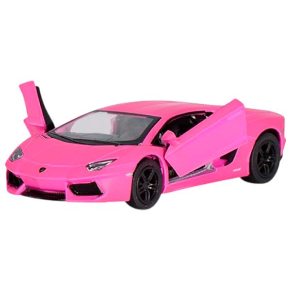 Mașină Kinsmart Matte Lamborghini KT5370  / / Black Pink photo 5