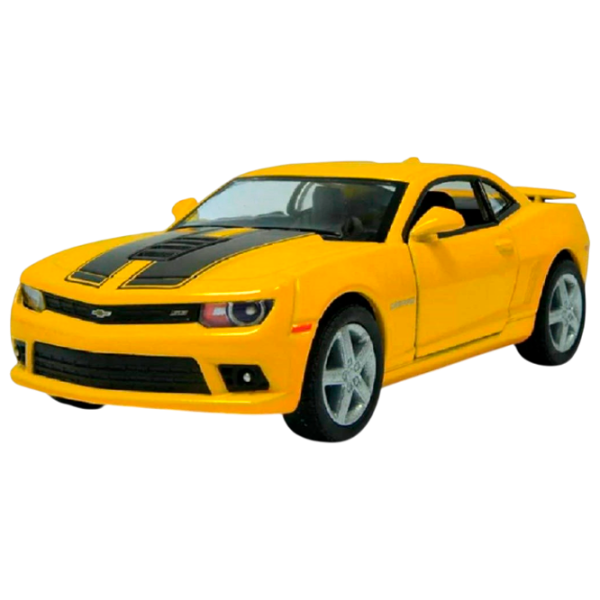 Машинка Kinsmart Chevrolet Camaro KT5383  / / Серый Желтый photo 1