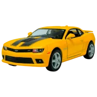 Машинка Kinsmart Chevrolet Camaro KT5383  / / Серый Желтый