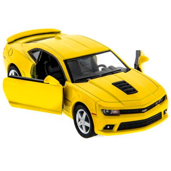 Машинка Kinsmart Chevrolet Camaro KT5383  / / Серый Желтый photo 3