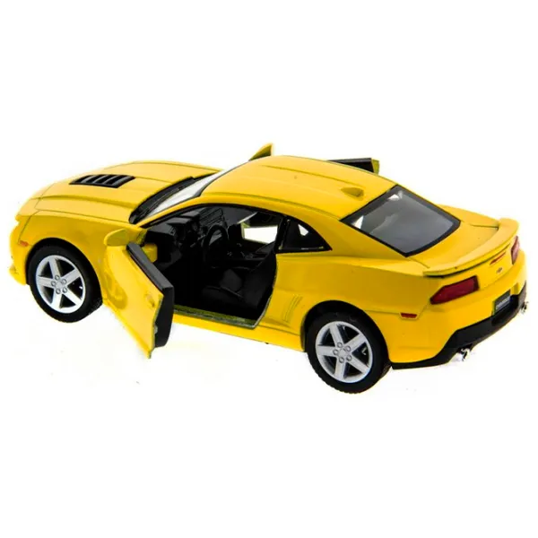 Машинка Kinsmart Chevrolet Camaro KT5383  / / Серый Желтый photo 6