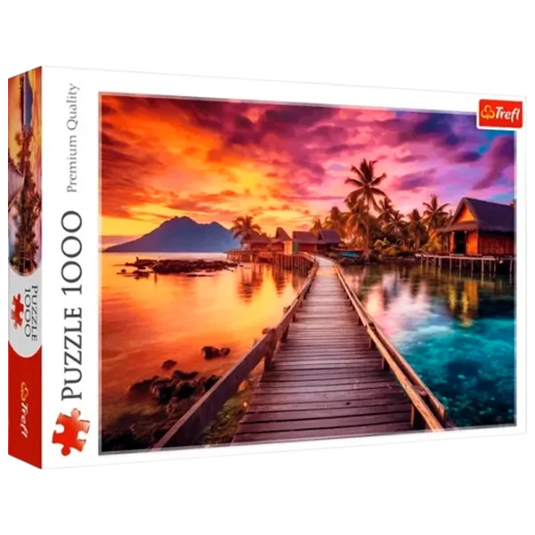 Puzzle Trefl Paradise Island 9+/ Numărul de piese: 1000 photo 1