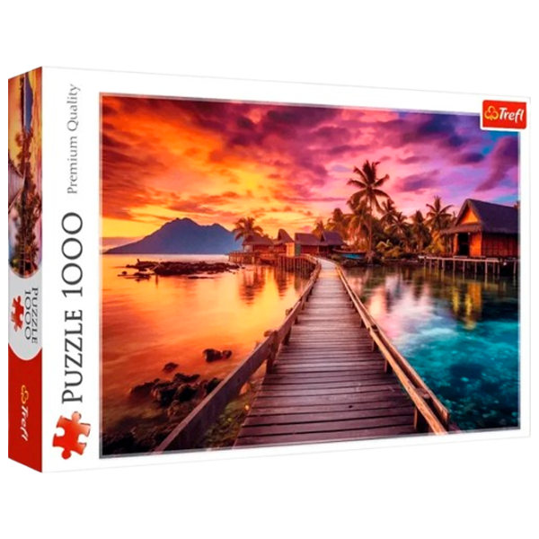 Puzzle Trefl Paradise Island 9+/ Numărul de piese: 1000 photo 1
