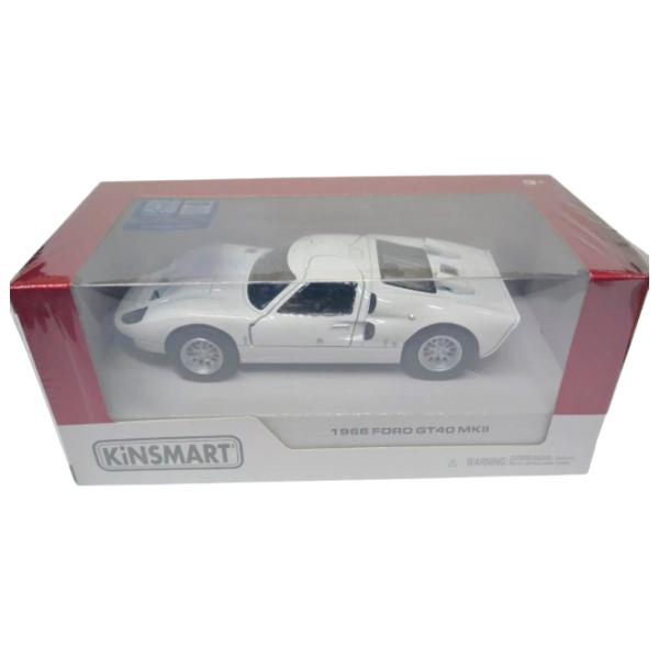 Mașină Kinsmart Ford GT40 KT5427  / / Gray White photo 5