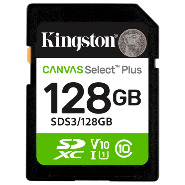 Карта памяти Kingston Canvas Select Plus 128 ГБ SD / Class10 photo 1