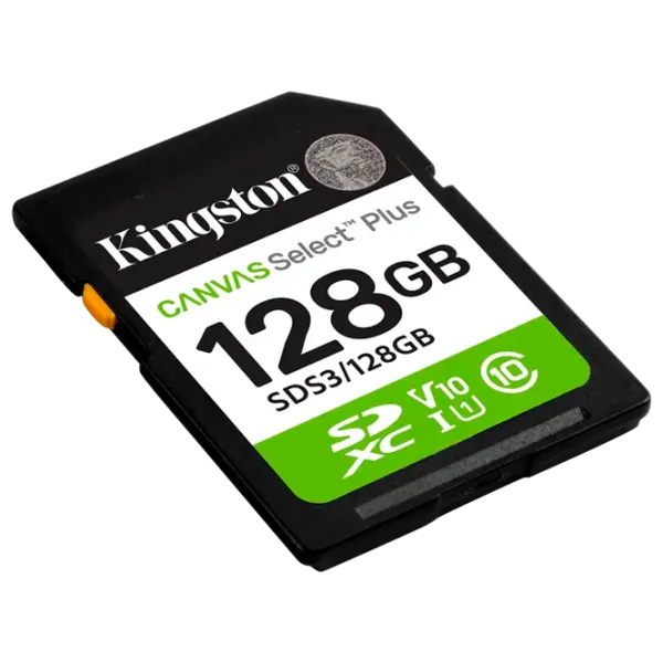 Карта памяти Kingston Canvas Select Plus 128 ГБ SD / Class10 photo 2