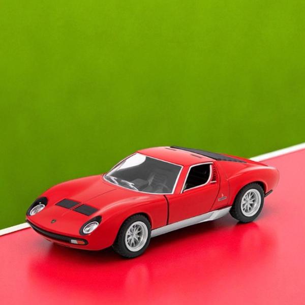 Mașină Kinsmart Lamborghini Miura KT5390  / / Gray Red photo 3