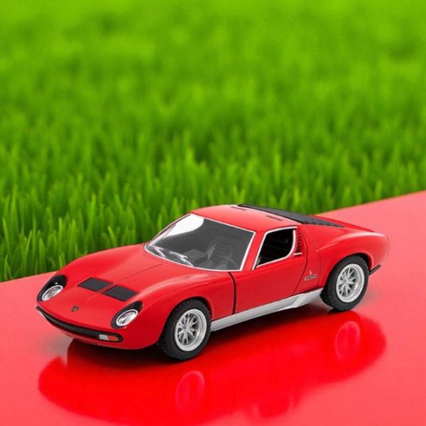 Mașină Kinsmart Lamborghini Miura KT5390  / / Gray Red photo 4