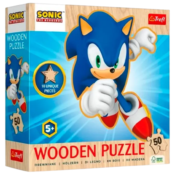 Puzzle Trefl Sonic 3+/ Numărul de piese: 50 photo 1