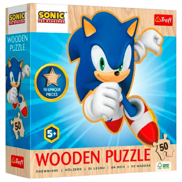 Puzzle Trefl Sonic 3+/ Numărul de piese: 50 photo 1