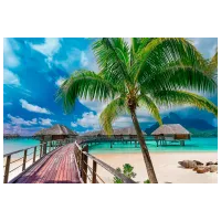 Puzzle Trefl Paradise Beach, Bora-Bora 10+/ Numărul de piese: 1000 photo 2