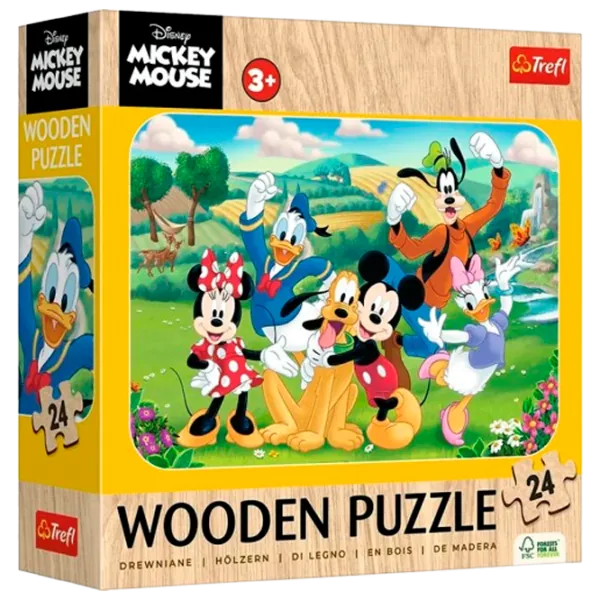 Puzzle Trefl Mickey and his friends 10+/ Количество деталей: 24 photo 1