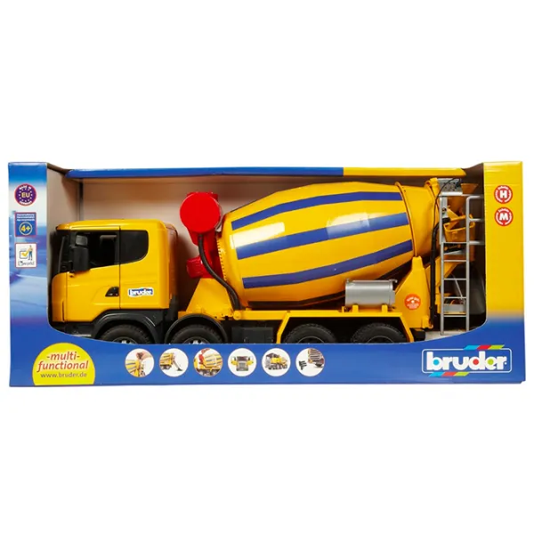 Бетономешалка Bruder 03554   / / Red Желтый photo 3