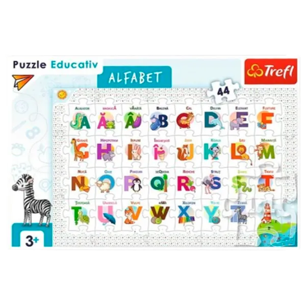 Puzzle Trefl Alphabet 3+/ Numărul de piese: 44 photo 1