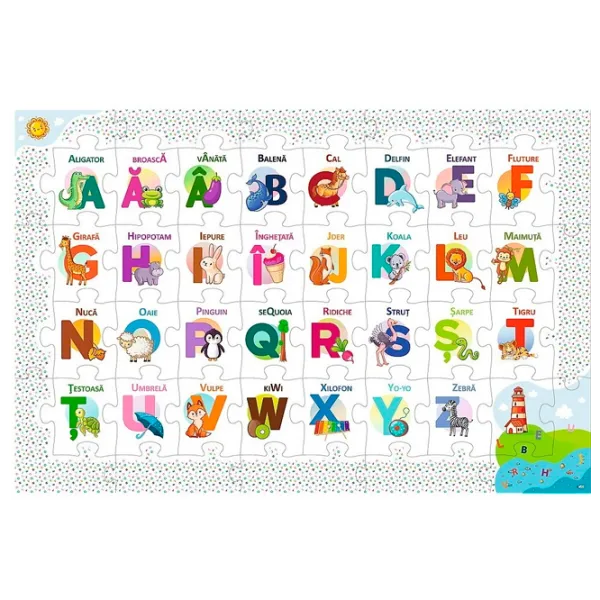 Puzzle Trefl Alphabet 3+/ Numărul de piese: 44 photo 2