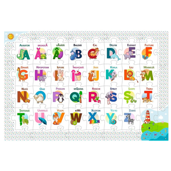 Puzzle Trefl Alphabet 3+/ Numărul de piese: 44 photo 2