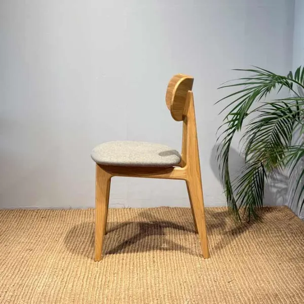 Scaun de bucătărie Mobicasa Polo Stofă/ Natural Gray photo 3 Scaun de bucătărie Mobicasa Polo Stofă/ Natural Gray photo 3