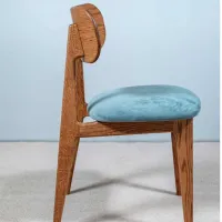 Scaun de bucătărie Mobicasa Polo Textil/ Rustic Blue photo 3