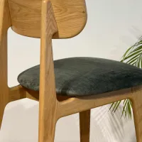 Scaun de bucătărie Mobicasa Polo Textil/ Natural Green photo 3