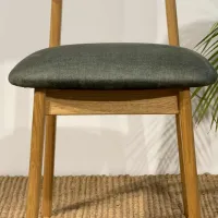Scaun de bucătărie Mobicasa Polo Textil/ Natural Green photo 6