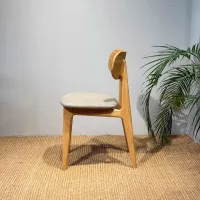 Scaun de bucătărie Mobicasa Polo Textil/ Natural Gray photo 3